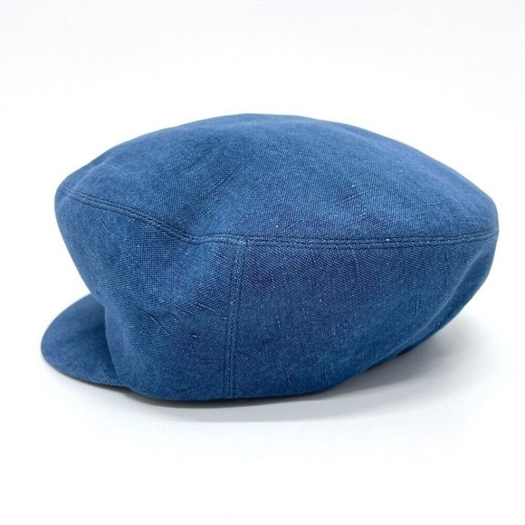 HERMES Casquette hat hemp blue - Picture 4 of 11